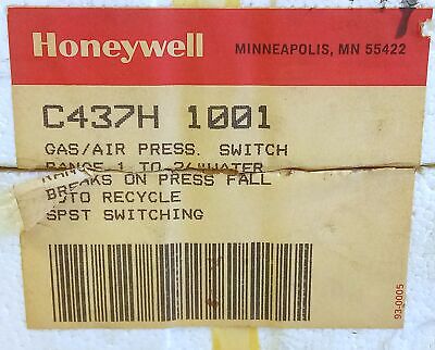 Honeywell C437H-1001 Gas Pressure Limit Switch