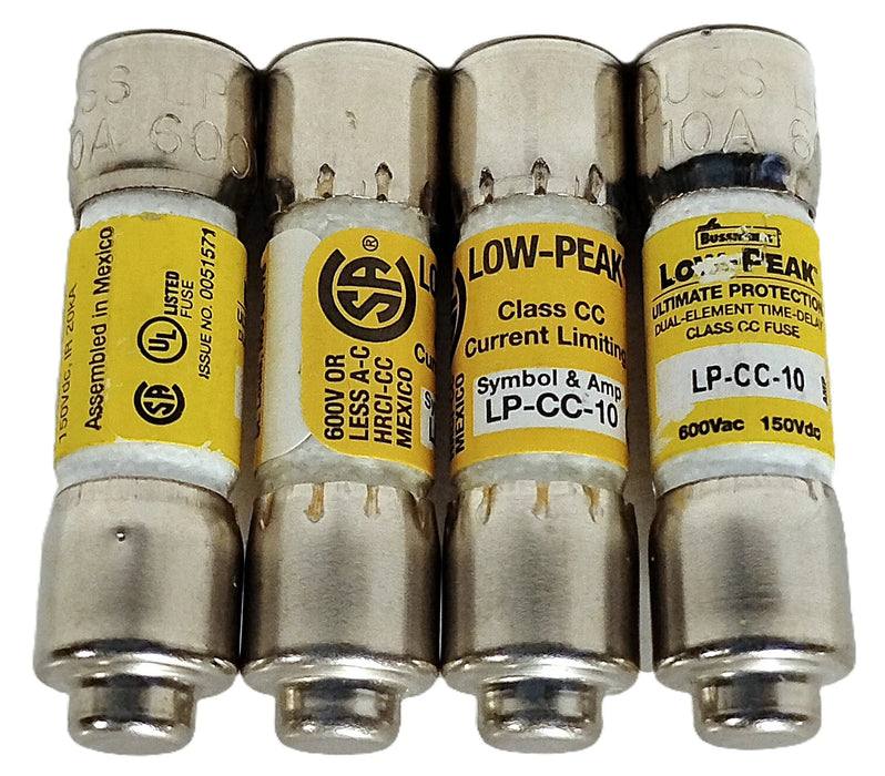 Bussmann LP-CC-10 600 V AC/300 V DC 10 A Current-Limiting Time-Delay Fuse