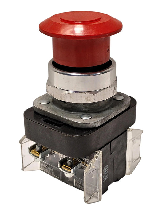 Allen-Bradley 800T-FX6A5 Ser T 600V AC/DC Push/Pull Red Mushroom Head Pushbutton