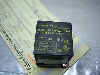Turck Proximity Switch Bi2OU-CA40-AP6X2-H1141 10-30 VDC 200 mA