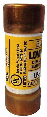 Bussmann LPJ-20SP 600 V AC / 300 V DC 20 A Low-Peak Time-Delay Fuse - Lot of 3