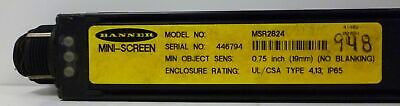 Banner Engineering MSR2824 Mini-Screen Safety Light Curtain Receiver