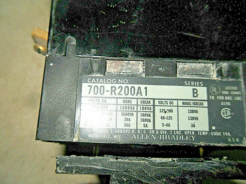 Allen-Bradley 700-R200A1 Control Relay
