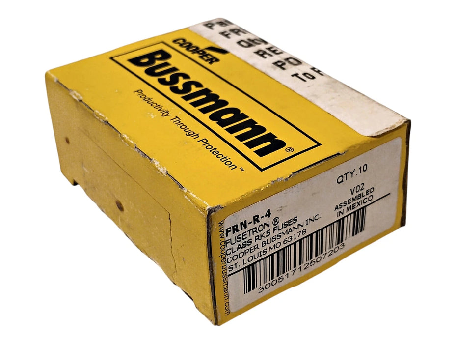 Bussmann FRN-R-4 250 V AC 4 A Current-Limiting Time-Delay Fuses