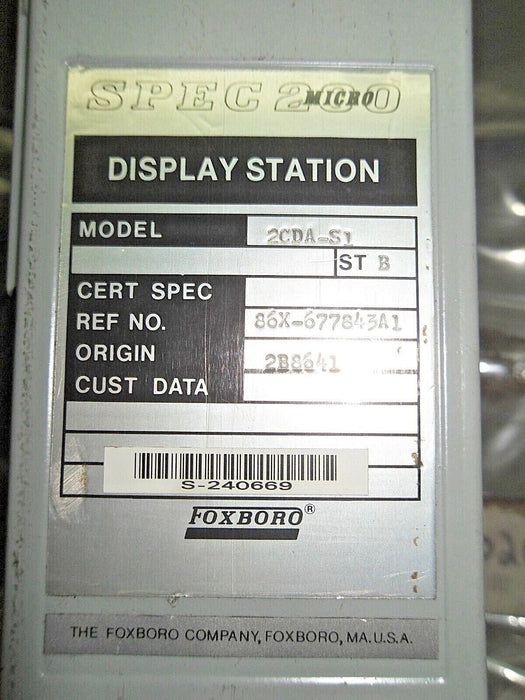Foxboro 2CDA-S1 Display Station