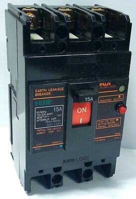 Fuji Electric EG33B 100-200-440 V AC 15 A Earth Leakage Circuit Breaker