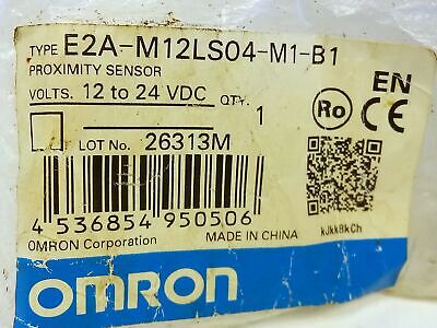 Omron E2A-M12LS04-M1-B1 12-24 V DC Shielded Proximity Sensor