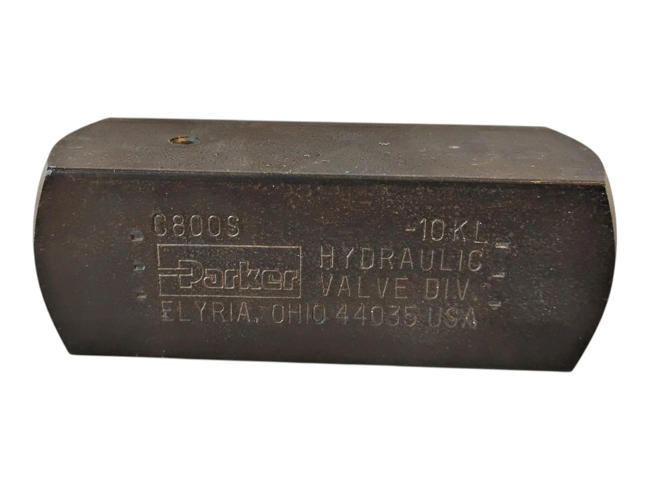 Parker C800S 1/2" NPT 5000 PSI 15 GPM 57 LPM Hydraulic Check Valve