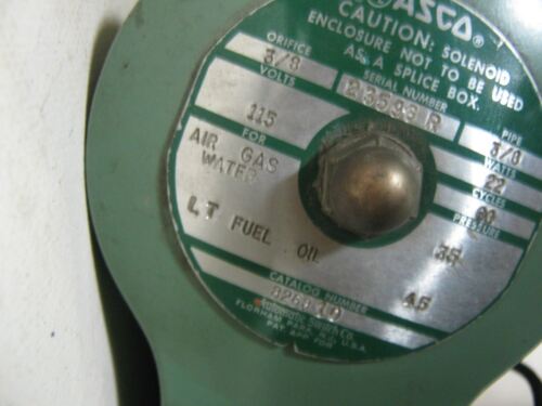 1 ASCO 826810 VALVE