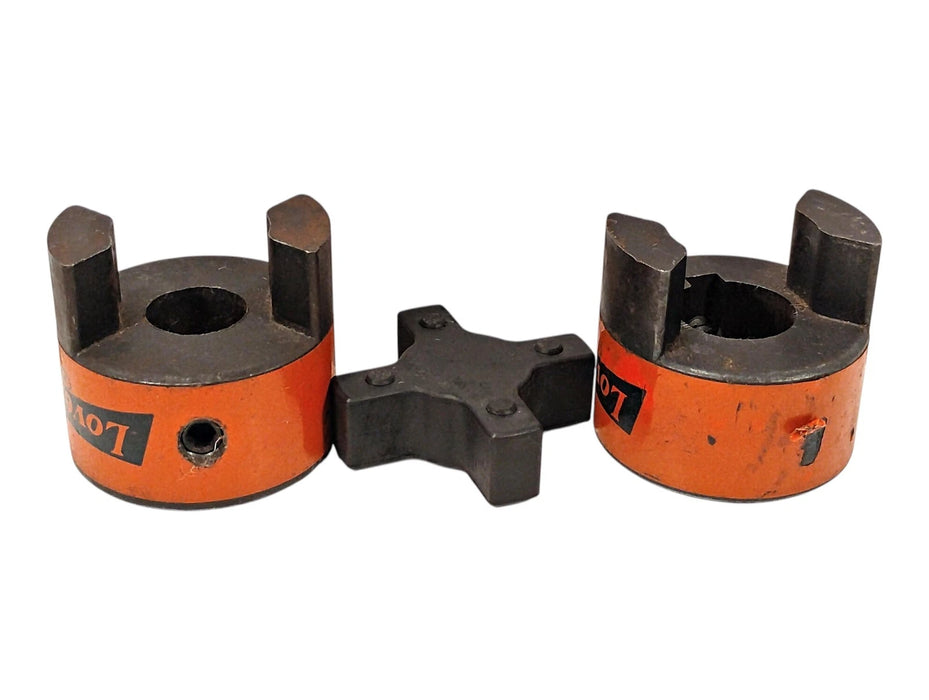 Lovejoy L070 3 Piece Jaw Flexible Coupling 0.500 in X 0.625 in w/ 1/4 in Keyway