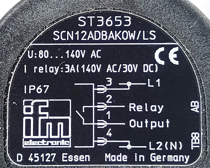 Efector SCN12ADBAKOW/LS ST3653 80-140 V AC Flow Sensor