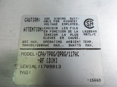 Moore Industries CPA/TPRG/2PRG/117AX-RF Computer Programmable Alarm