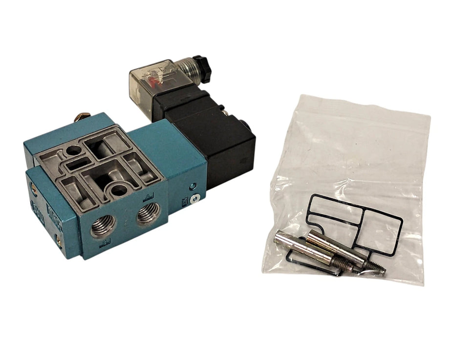 MAC Valves 714C-12-PI-591JD 24VDC 150 PSI 4-Way Pneumatic Solenoid Valve