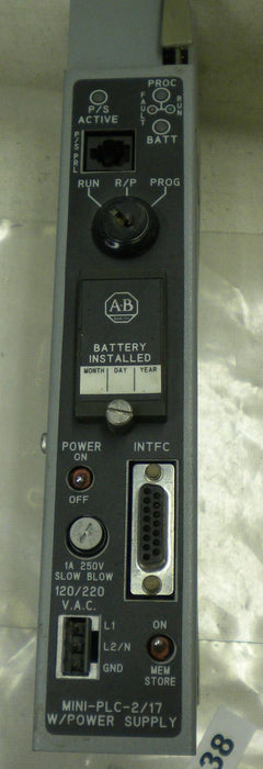 Allen-Bradley Processor Module & Power Supply 1772-LWP With KEY