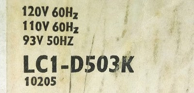 Telemecanique LC1-D503 LC1-D503K 500 V 50 A Contactor w/ 93-120 V AC Coil