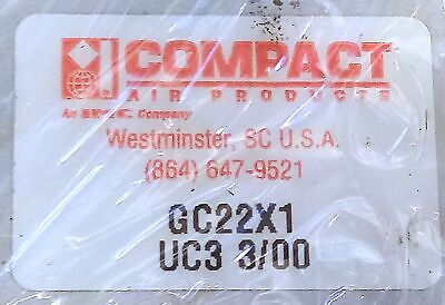 Compact Air Product GC22X1 UC3 3/00 Compressed Air Cylinder