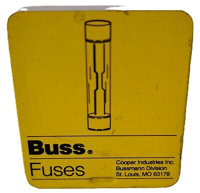 Bussmann MDA-5 250 V AC / 125 V DC 5 A Time-Delay Miniature Fuses - Lot of 5