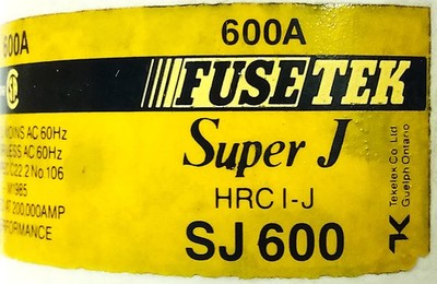Fusetek SJ600 Super J 600 V AC 600 A HRCI-J Electrical Fuse