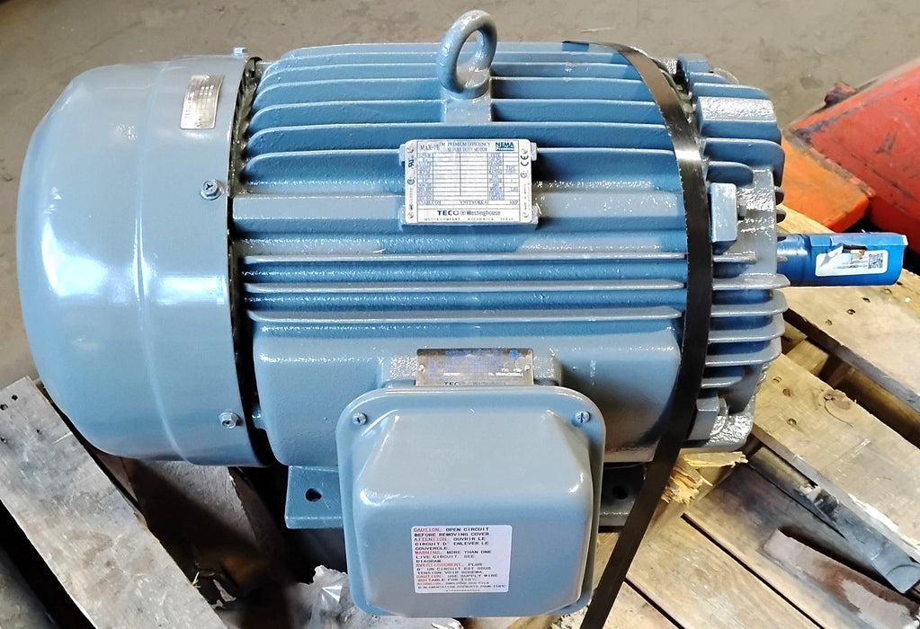 TECO Westinghouse NP0204 230/460 V 1760 RPM 20 HP MAX-PE Severe Duty Motor