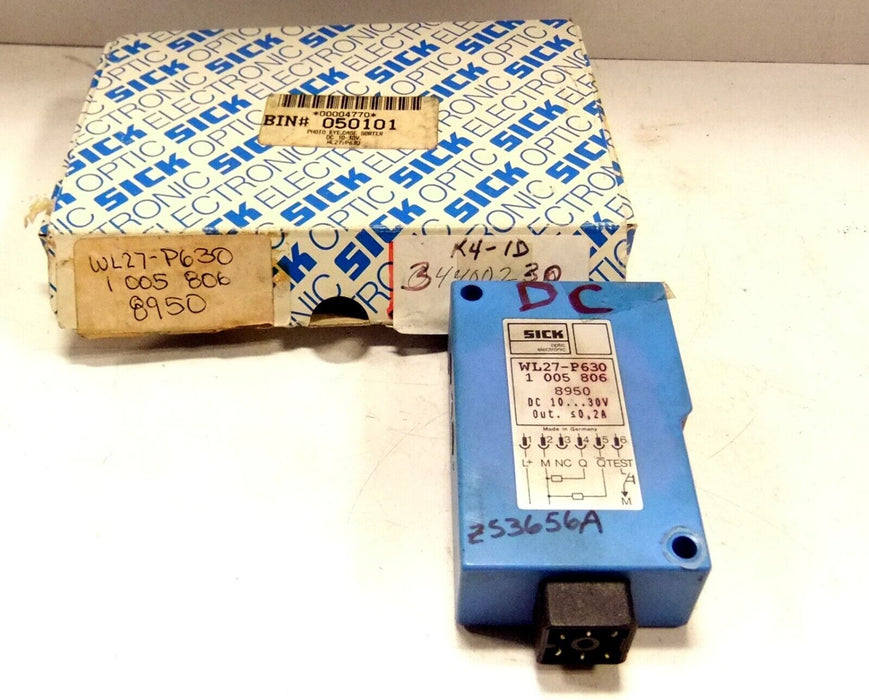 Sick Retroreflective Sensor WL27-P630