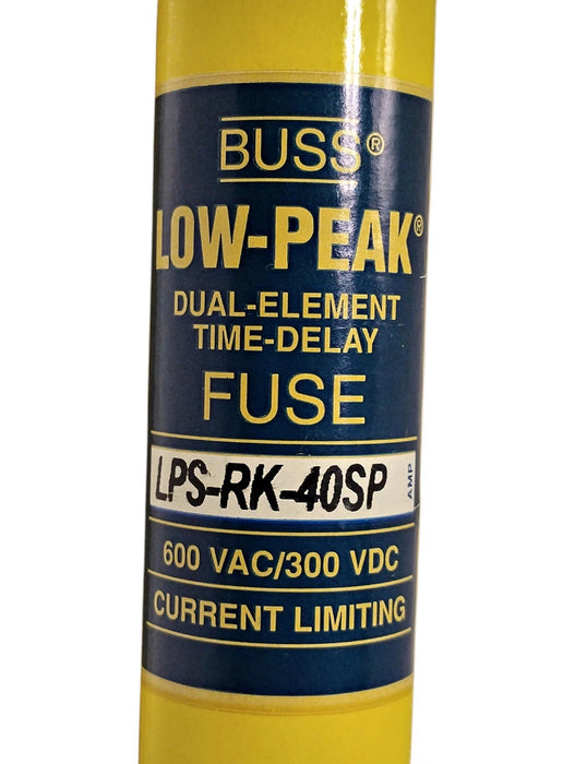 Bussmann LPS-RK-40SP 600VAC/300VDC 40 A Current-Limiting Time-Delay Fuse