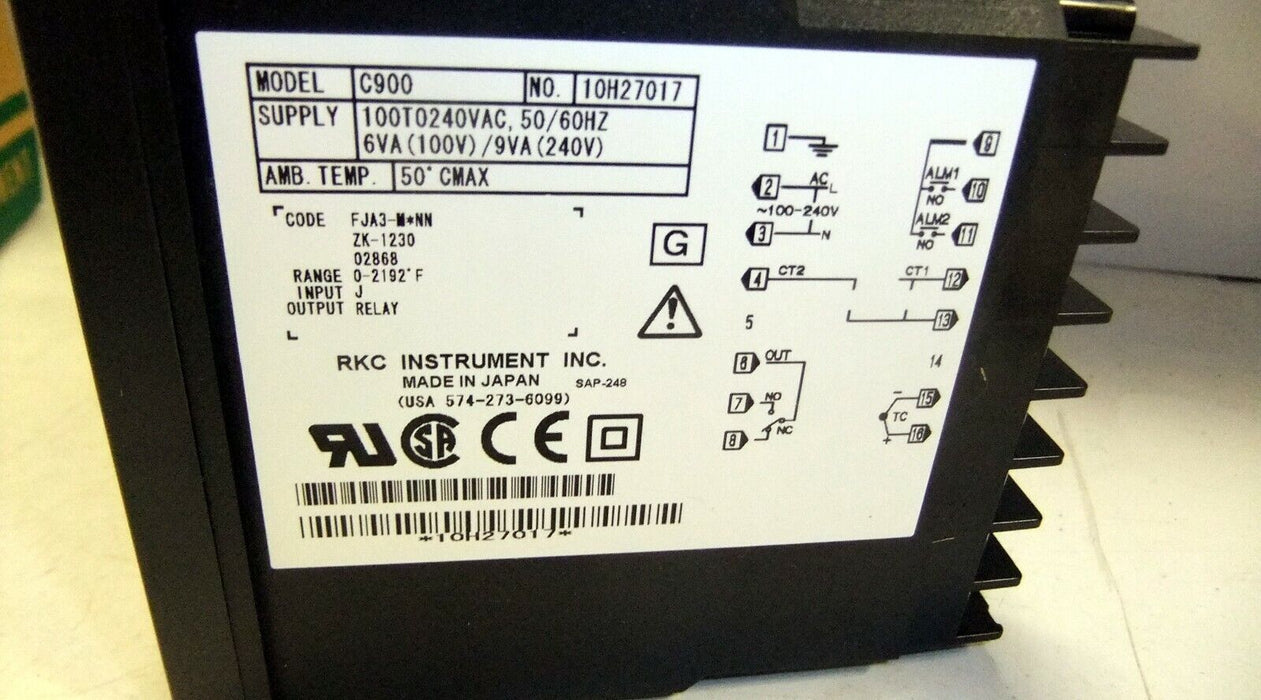 RKC Temperature Process Control C900 FJA3-M-NN