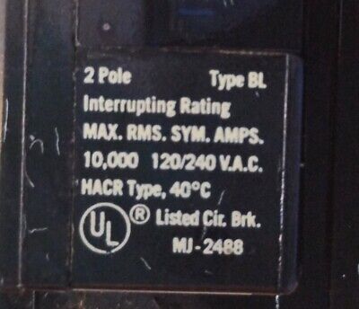 Siemens BL230 120/240 V AC 30 A 2 Pole Circuit Breaker