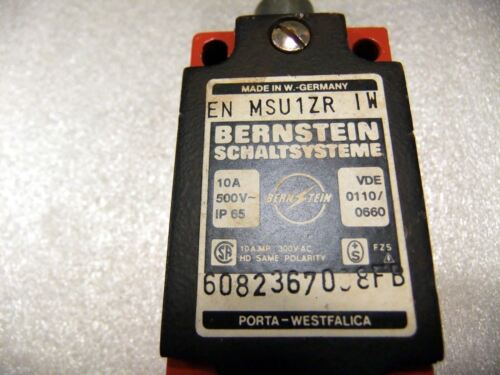 Bernstein Limit Switch Roller Head Top EN MSU1ZR IW