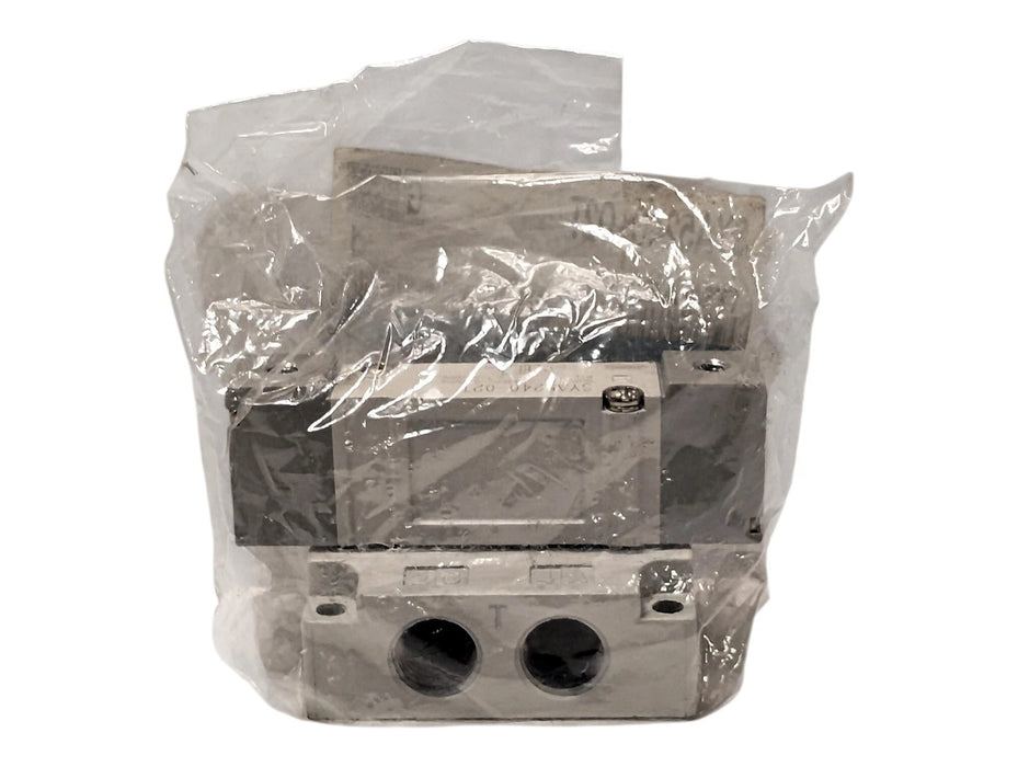 SMC SYA5240-02T Air-Operated Valve w/ Manifold and 1/4 in NPTF Ports