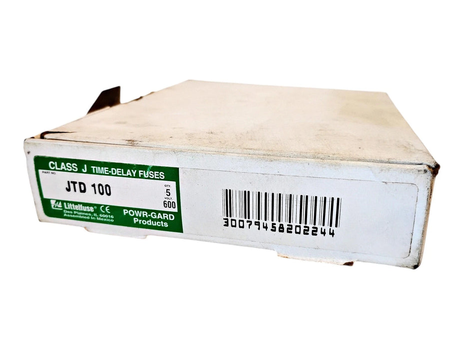 Littelfuse JTD100 600 V 100 A Class J Time-Delay Fuse - Box of 4