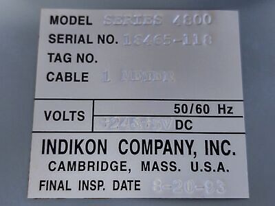 York XT-325 INDIKON Position/Temperature Sensor in NEMA 12 Enclosure (A604CH