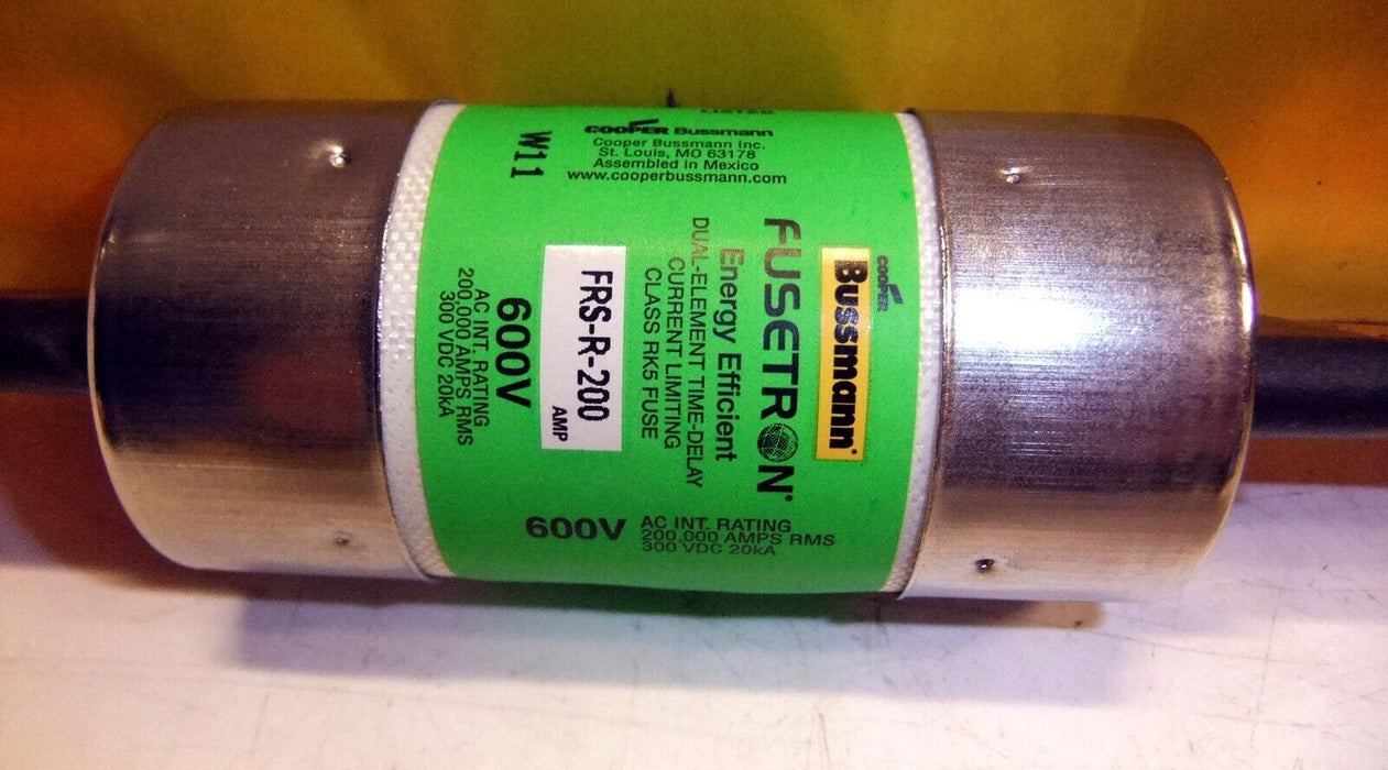 Bussmann FRS-R-200 FUSETRON 200 A Class RK5 Time-Delay Current-Limiting Fuse