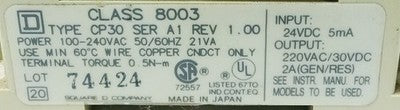 Square D 8003-CP30 Series A Rev 1.00 100-240 V AC 2 A PLC CPU Module