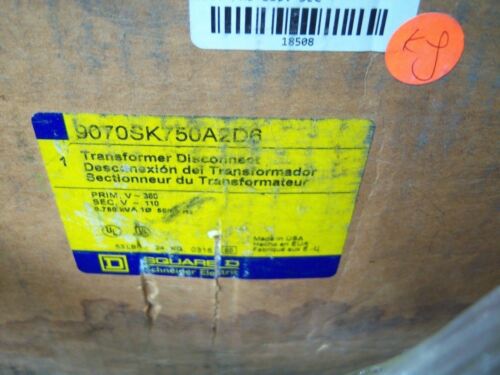 Square D Transformer 9070Sk750A2D6 380/110
