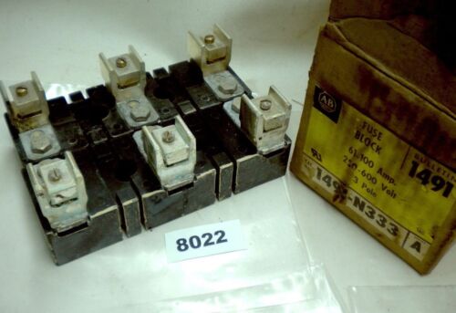 Allen-Bradley Fuse Block 61-100A 3P 1491-N333