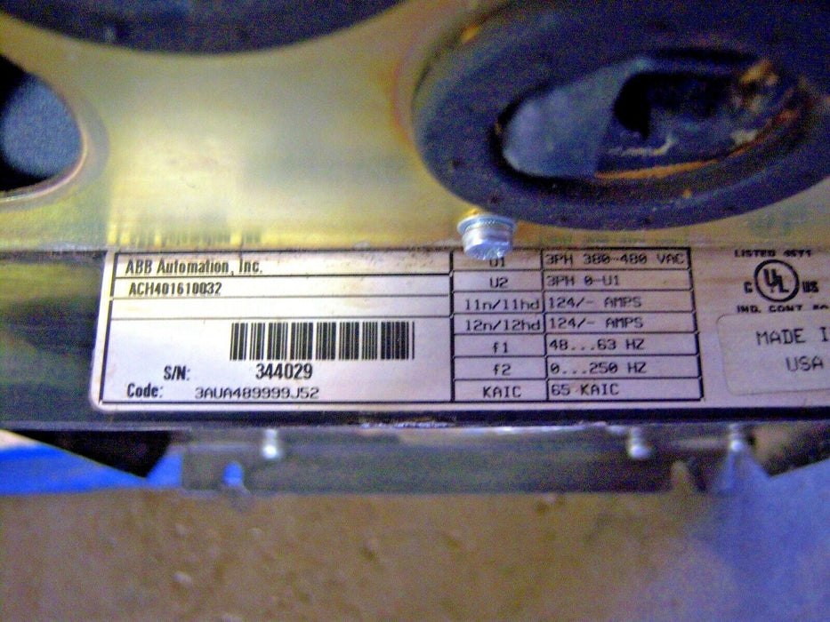 ABB Drive ACH400 / ACH401610032 124A