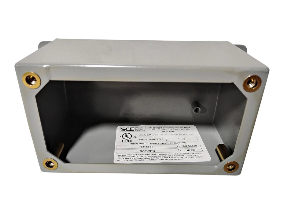 Saginaw SCE-2PB 30mm NEMA 4/12 2-Hole Pushbutton Enclosure