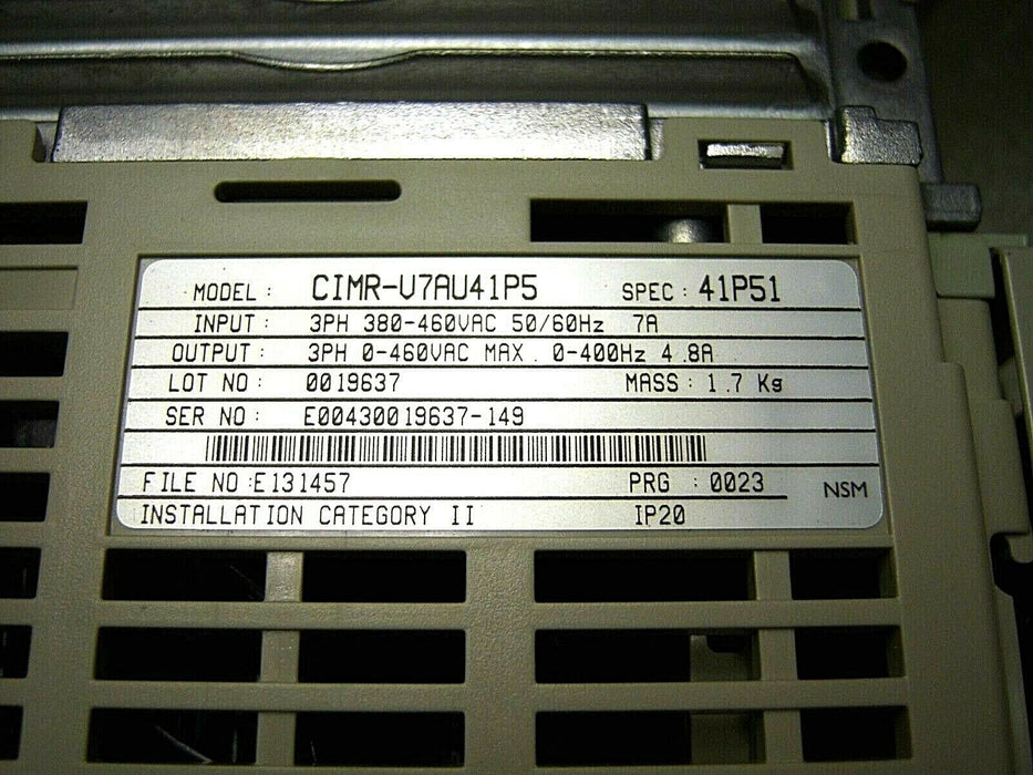 Saftronics CIMR-V7AU41P51 3HP Drive