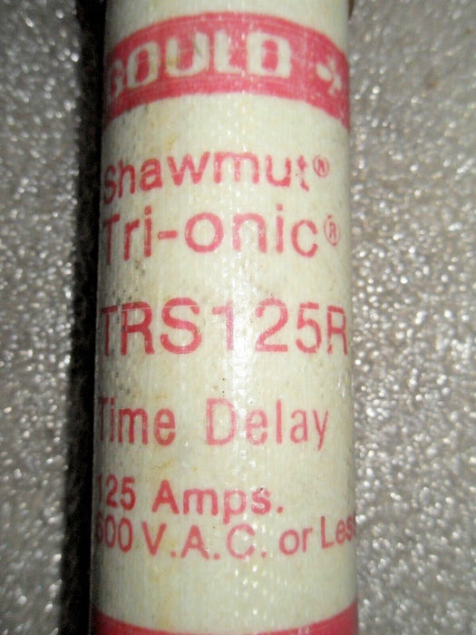Gould Shawmut Tri-Onic TRS125R 600VAC 125A Time Delay Fuse