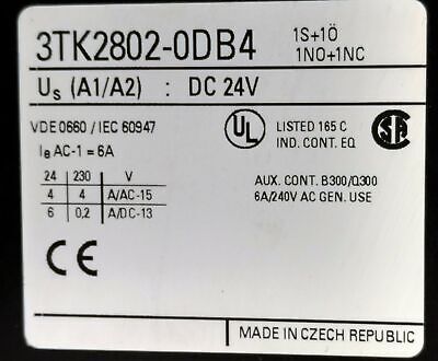Siemens 3TK2802-0DB4 Contactor
