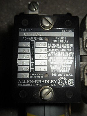 Allen-Bradley 810-A02A Ser B 3 A Inverse Time-Delay Current Relay