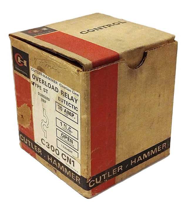 Cutler-Hammer C300 CN1 Type ST 600 V AC 30 A Eutectic Alloy Overload Relay