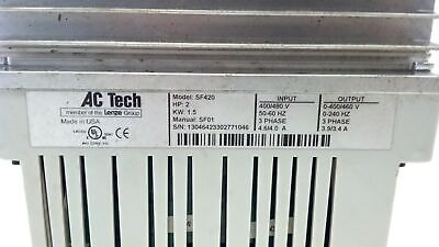 Lenze AC Tech SF420 Variable Speed Motor Drive Frequency Inverter