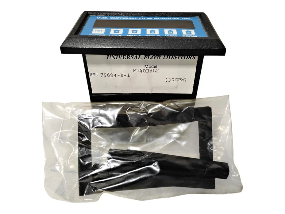 UFM WVM30GM-16-TT0WR 30 GPM 2" Type 4 Series MN Flow Monitor w/ M140RAL2 Display