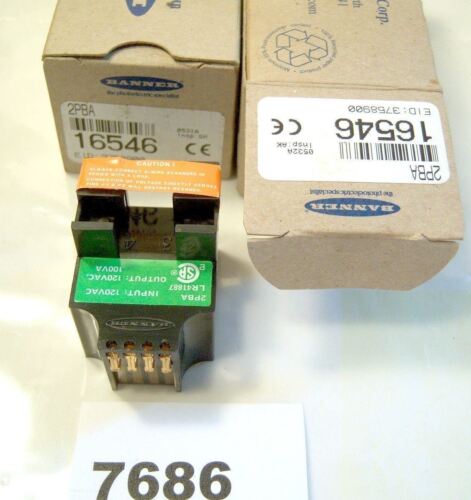 Lot of 2 Banner Engineering Power Block Photoelectric Switch 16546