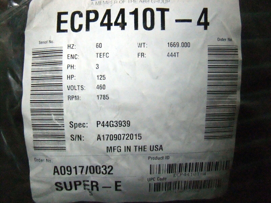 Baldor Motor ECP4410T-4