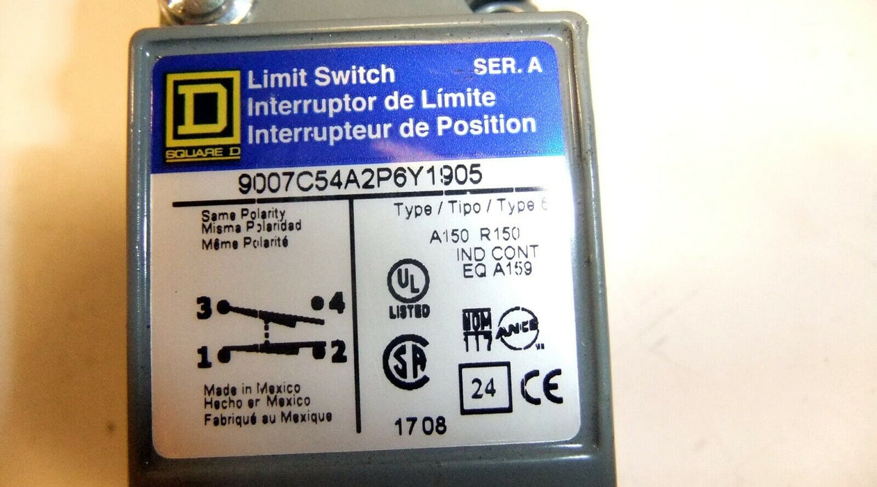 Square D Limit Switch 9007C54A2P6Y1905