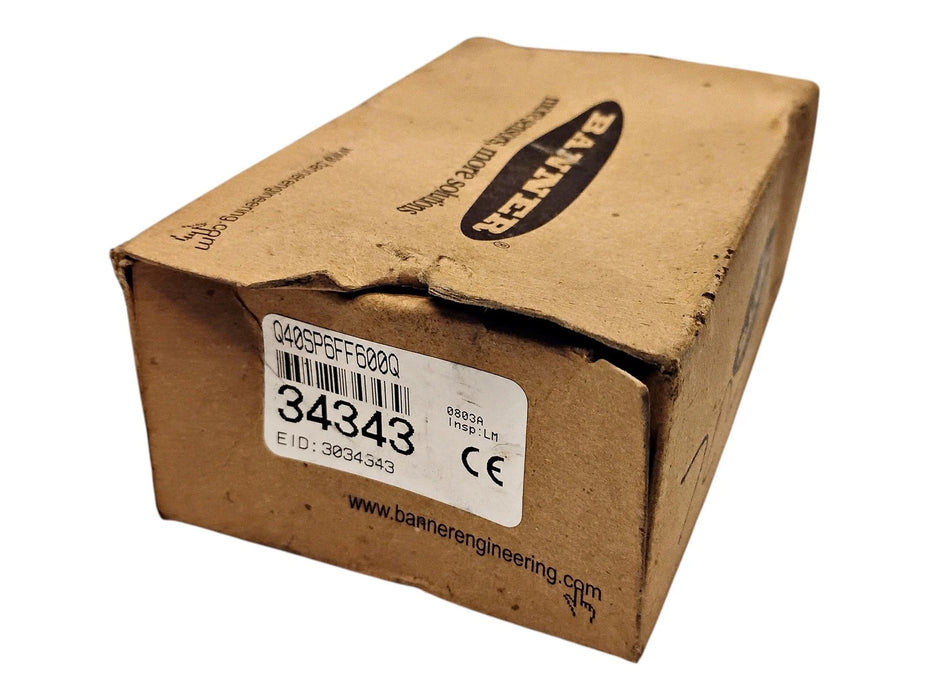 Banner Engineering Q40SP6FF600Q 34343 10-30 V DC Photoelectric Sensor