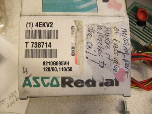 ASCO Valve 8210G095VH 3/4" 110/120V PARTS