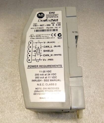 Allen-Bradley Devicenet Interface 1761-NET-DNI